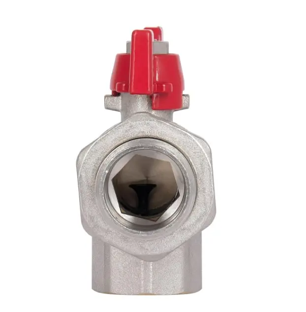 Кран кульовий Thermo Alliance "Американка" Standart 3/4" ВЗ кутовий, PN40, метелик SD222W20 - фото 5