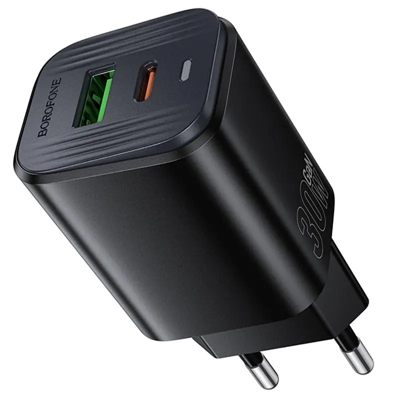 СЗУ Borofone BAS85A Star PD30W+QC3.0 (1USB-A/1C) Black - фото 4
