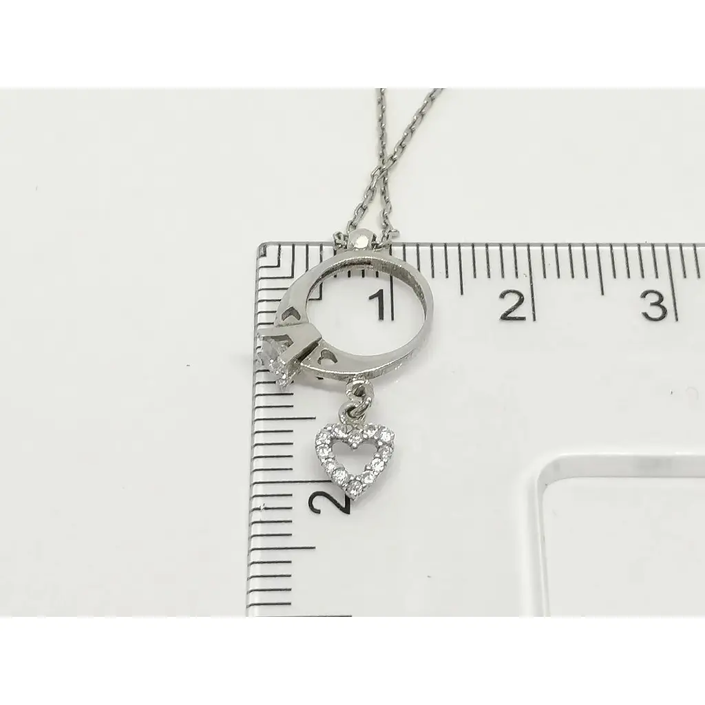 Срібне кольє Золотий квартал з фіанітами. Артикул 317314 45 - фото 4