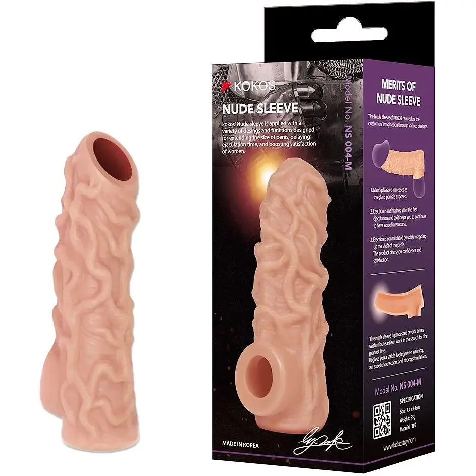 Насадка на член Kokos Nude Sleeve NS 004 M - фото 2