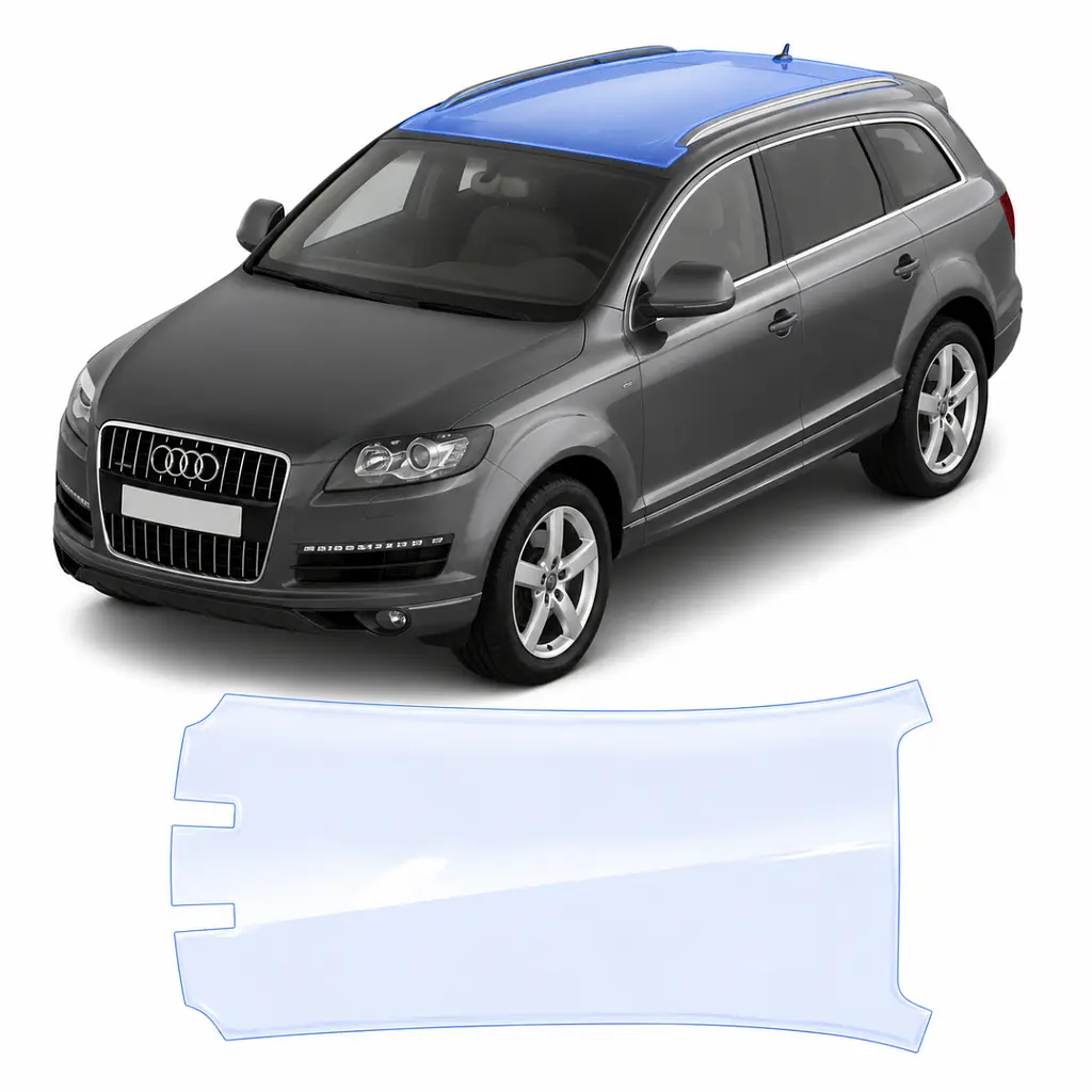 Антигравійна захисна бронеплівка за лекалами для Audi Q7 4L 2005-2015 - зона даху