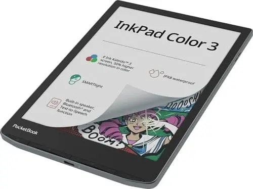 Електронна книга 7.8" 743K "InkPad 3 Color", Stormy Sea, WiFi / Bluetooth, 1872x1404 PocketBook teh0028661 - фото 4