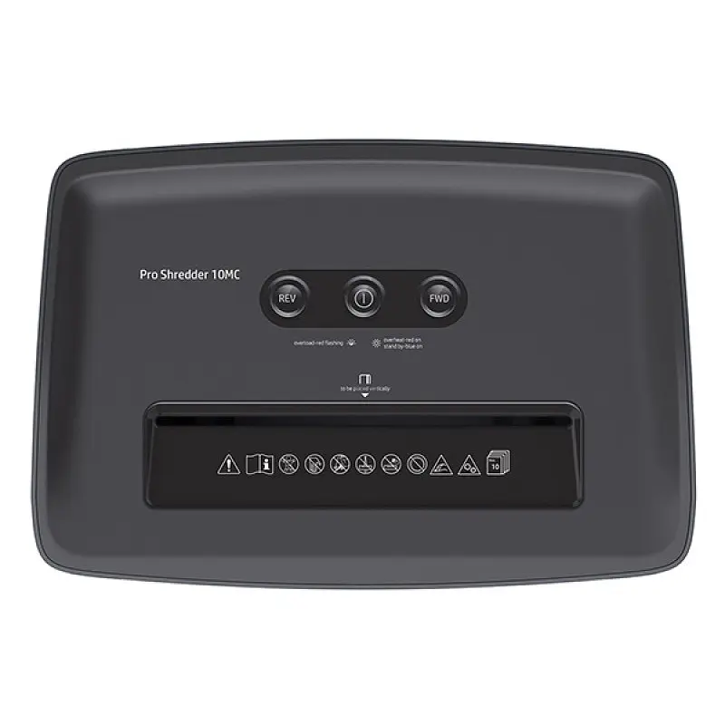 Знищувач документів HP Pro Shredder 10MC, A4, 80g х 10 листів, 2x15, 20 арк., P-5 - фото 8