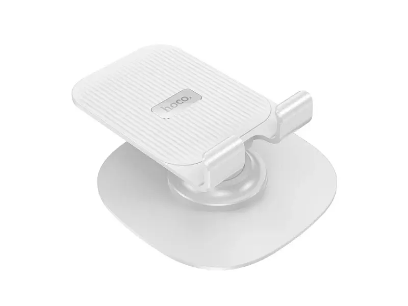 Держатель для телефона Hoco HD6 Winner dual-axis rotating desktop stand White - фото 2