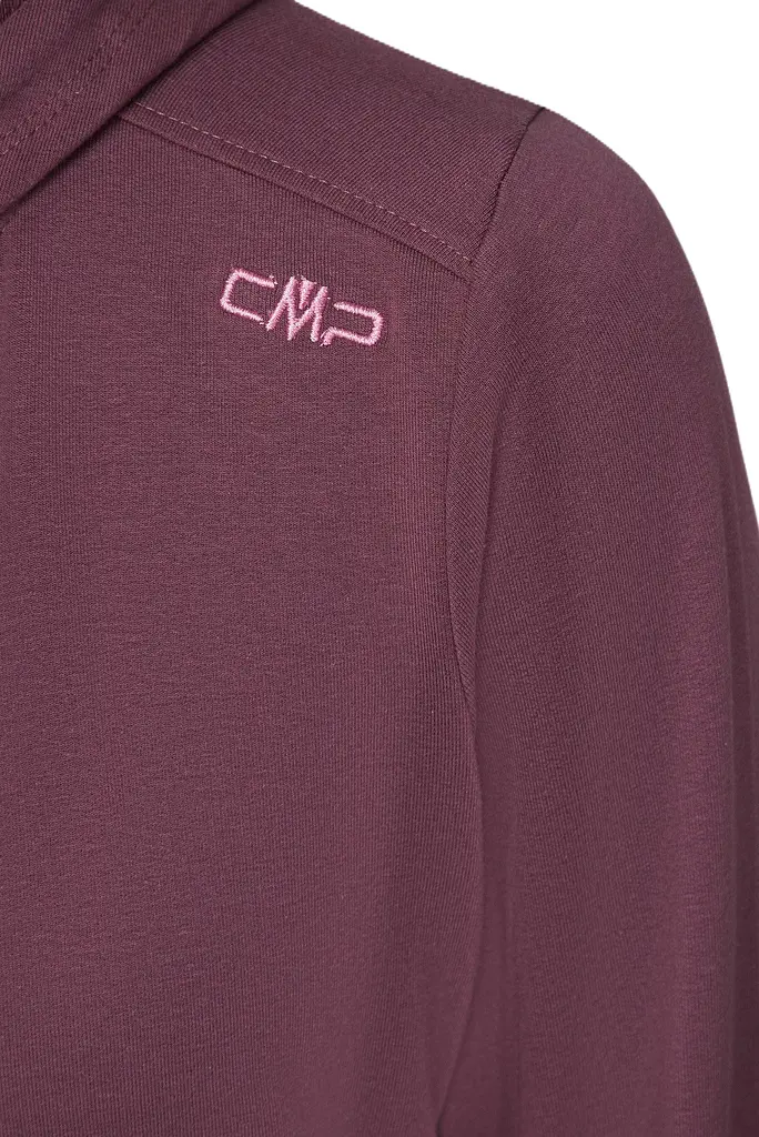 Кофта CMP Women's Full Zip Hoodie Plum XXS (1097-32D8016-C904 34) - фото 3