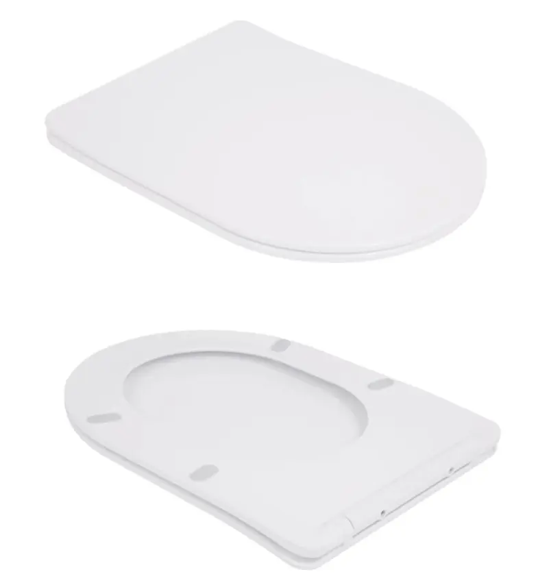 Унітаз підлоговий Qtap Robin New Ultra Quiet з сидінням Slim Duroplast/ Soft-close/ Quick Release QT13226083AW - фото 7
