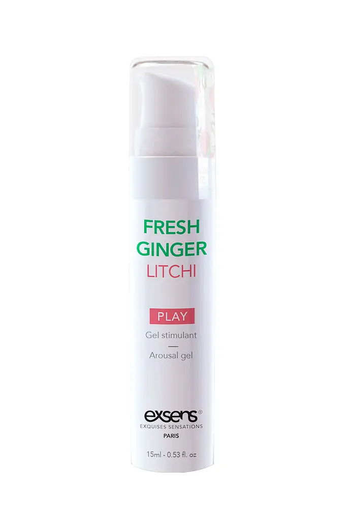 Стимулюючий гель для клітора та оральних ласок, 15 мл (лічі) EXSENS Kissable Fresh Ginger Litchi - фото 3