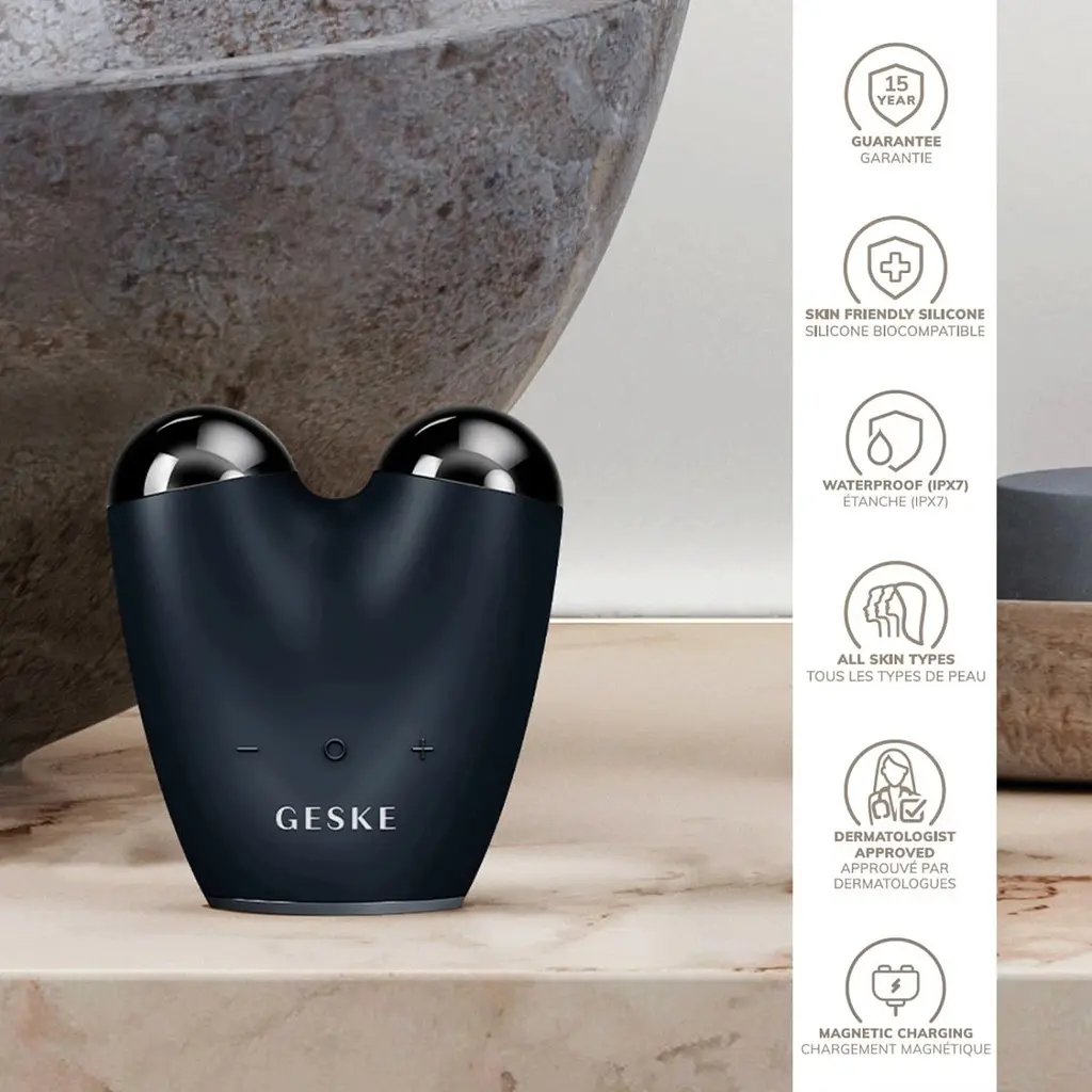 Масажер для обличчя GESKE MicroCurrent Face-Lifter 6в1 Black (HB0135) [176844] - фото 5
