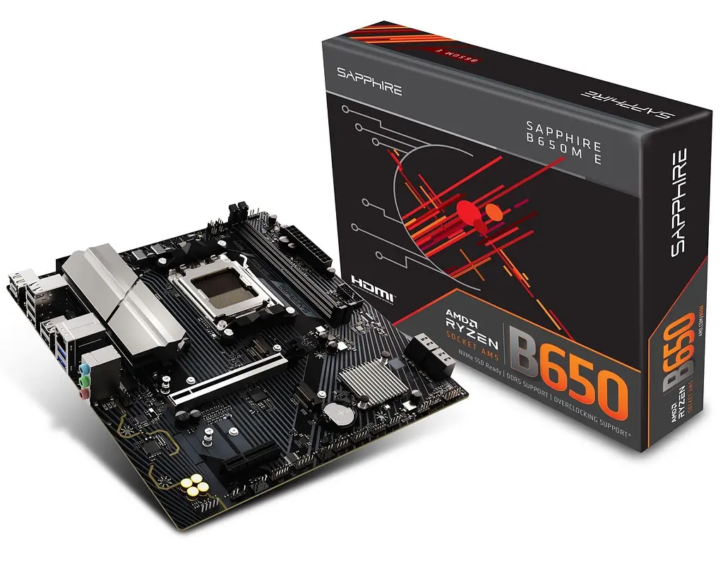 Материнська плата Sapphire B650M-E (52112-04-40G) (Socket AM5, AMD B650, Micro-ATX) - фото 6
