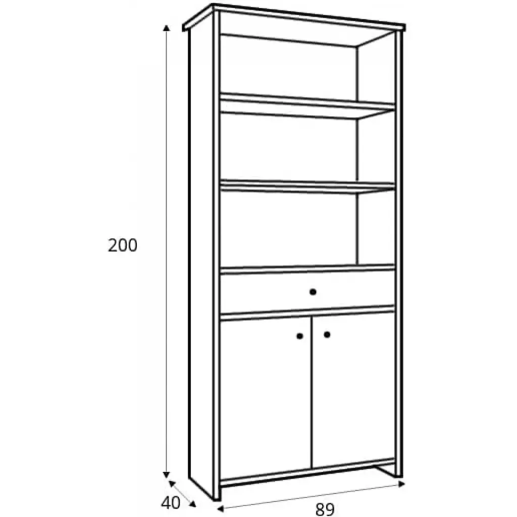 Пенал відкритий ВМК Порто REG2D1S Джанні/Сосна ларіко (GRB-1837) - фото 7