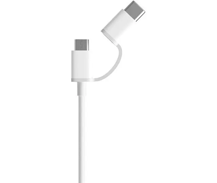 Кабель двойной Xiaomi Mi cable 2 в 1 мicro USB + Type-C SJV4082TY - фото 4