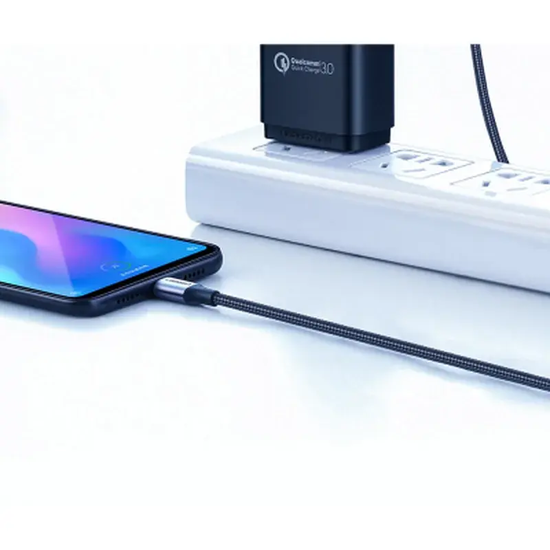 Кабель для передавання даних Ugreen USB 2.0 AM to USB-C 3A aluminum braid nickel plating 0.25 m black (60124) - фото 9
