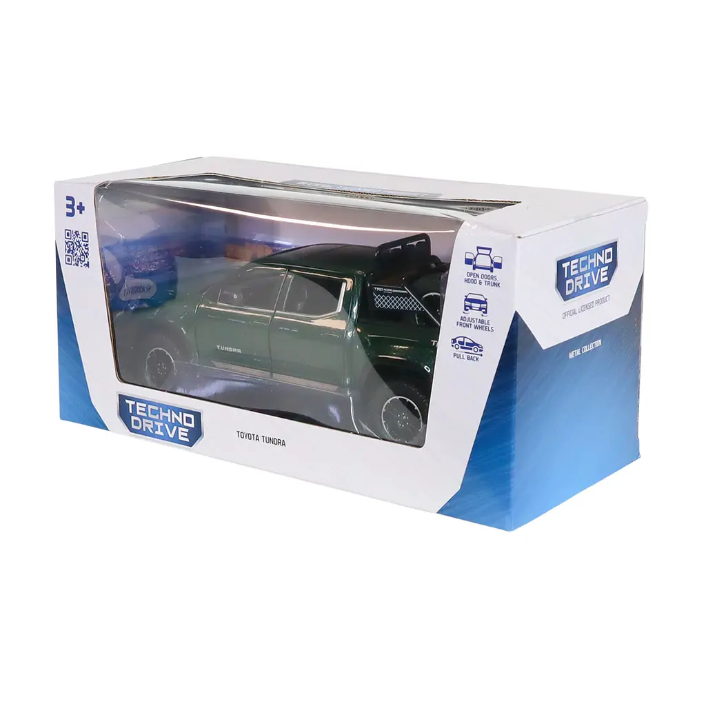 Автомодель TechnoDrive Toyota Tundra 1:24 зелена (KM08555) - фото 10