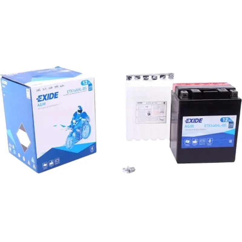 Акумулятор автомобільний EXIDE AGM 12Ah (+/-) (210EN) (ETX14AHL-BS) - фото 7