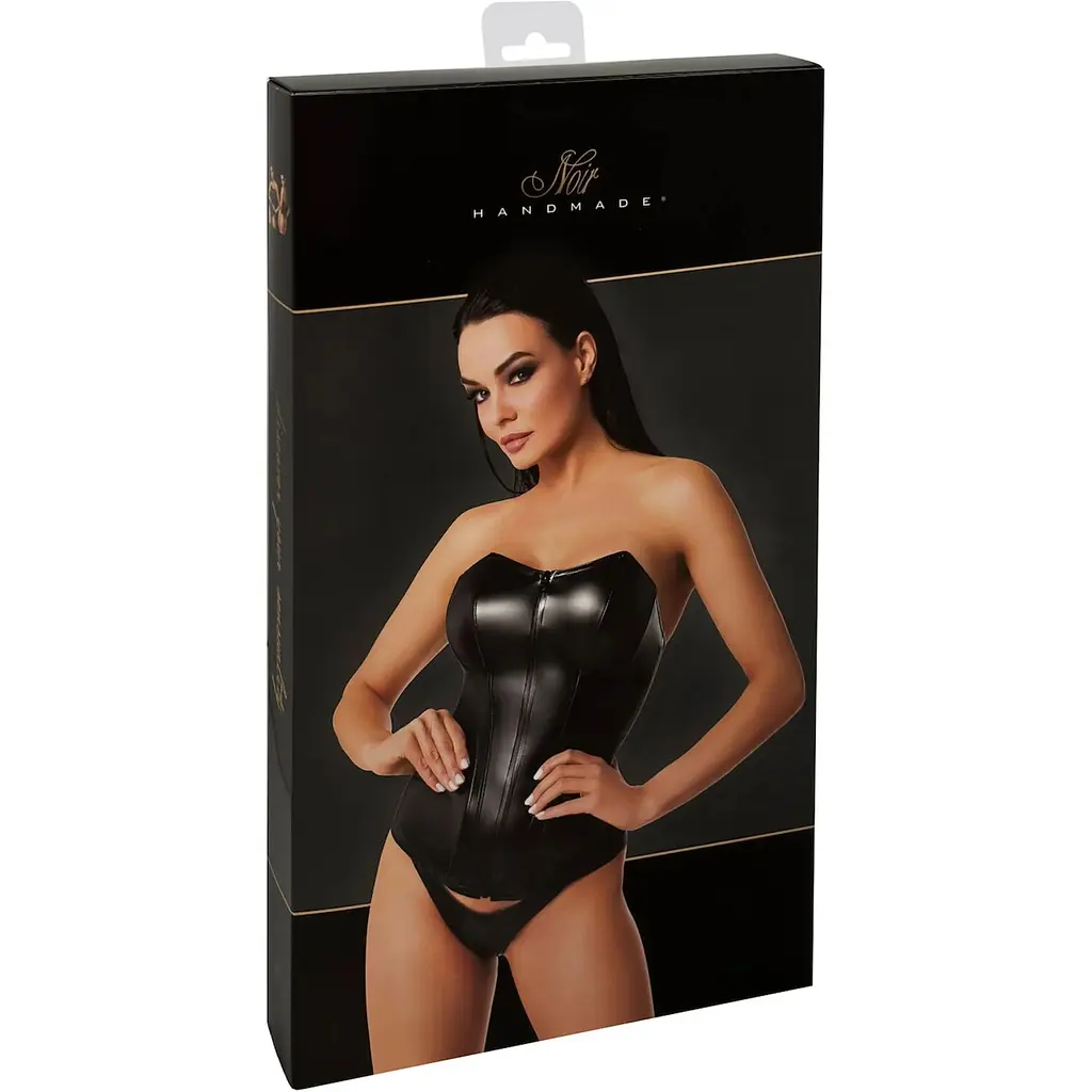 Корсет Noir Handmade F334 Powerwetlook corset - S - фото 8