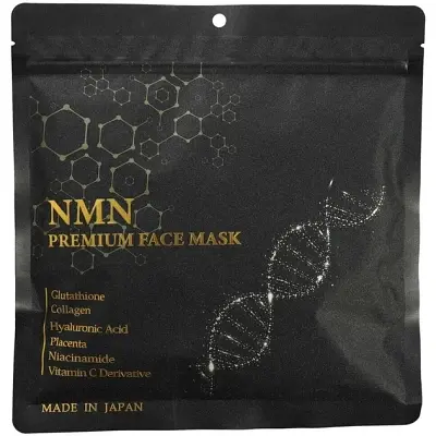 Маска для обличчя Kor Japan NMN Premium Face Mask Тканинна з NMN і глутатіоном 30 шт (4580698816580) - фото 3