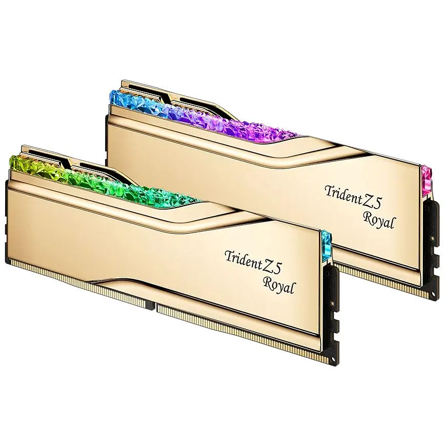 Модуль пам'яті G.Skill DDR5 32Gb (2x16) Trident Z5 6000Mhz Royal Gold (F5-6000J2836G16GX2-TR5G) - фото 3
