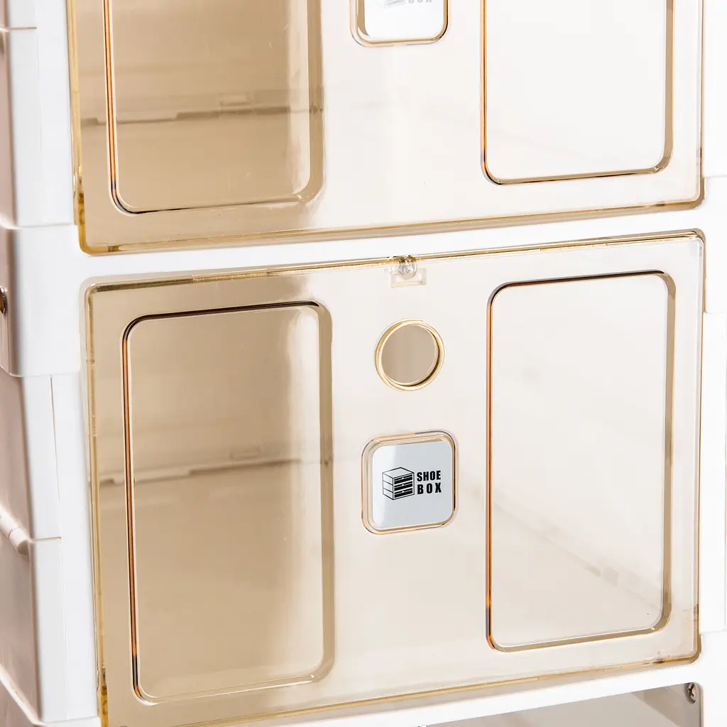 Тумба для взуття Happy Life пластикова складана на 6 відсіків 33x26x100 см біла HPS658 - фото 3