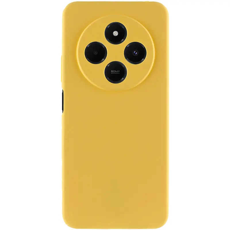 Чохол Ummi Lakshmi Silicone Cover Full Camera (AA) для Xiaomi Redmi 14C / Poco C75 Жовтий / Flash - фото 2