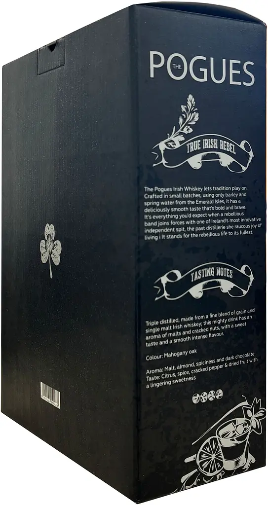 Набір Віскі The Pogues Blended Irish Whiskey 40%, 0.7 л + склянка 290 мл в подарунковій упаковці - фото 4