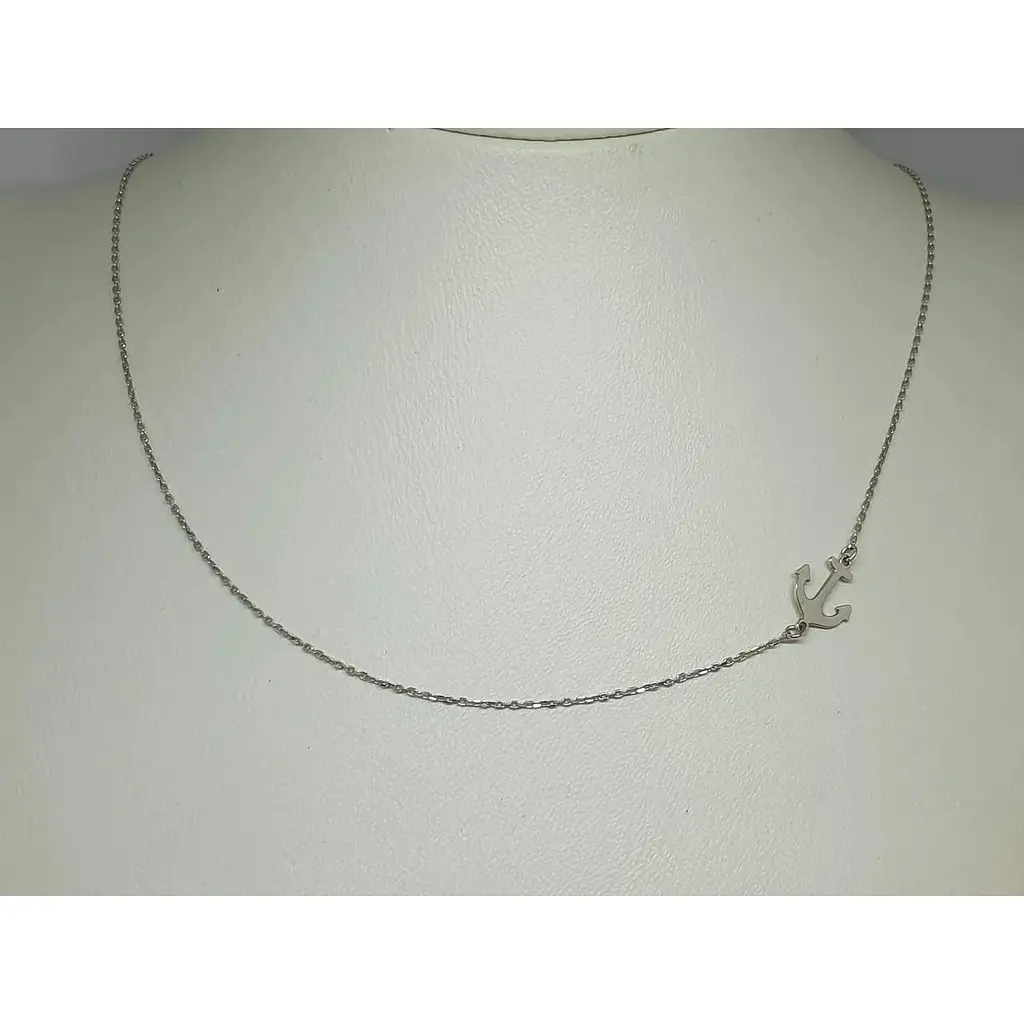 Серебряное колье Qvaliz Якорь. 908-00848 45 - фото 3