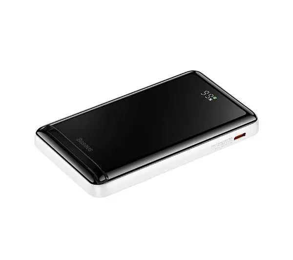 Портативная батарея Baseus Magnetic Bracket Overseas Edition 20W 10000mAh белая - фото 2