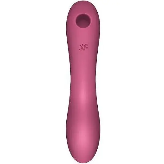 Вакуумний стимулятор із вібрацією Satisfyer Curvy Trinity 3 Червоний - фото 3