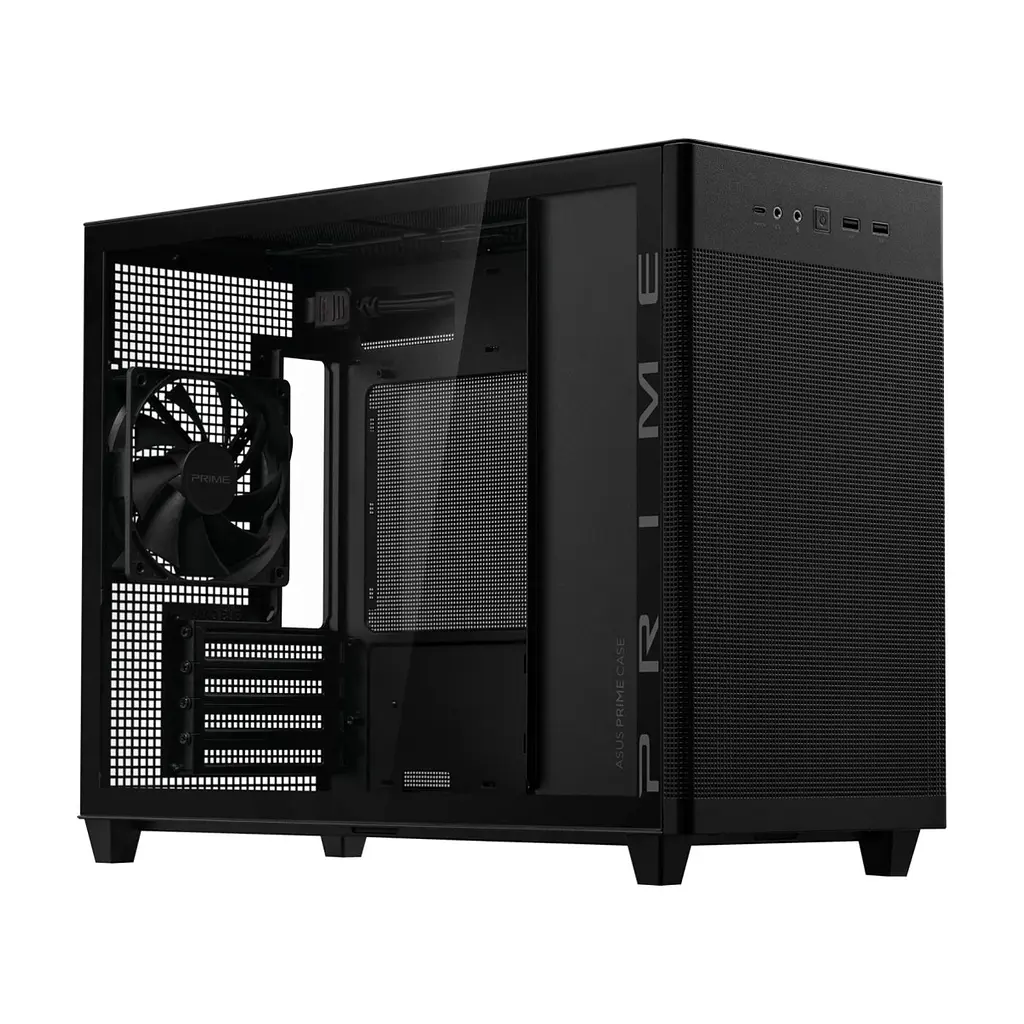 Корпус для ПК ASUS Prime AP201 Tempered Glass Black (90DC00G0-B39010) - фото 8