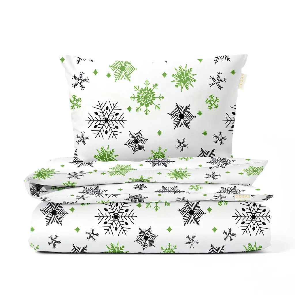 Дитяча постіль без простирадла SNOWFLAKES CS4 COSAS (4822052372517)