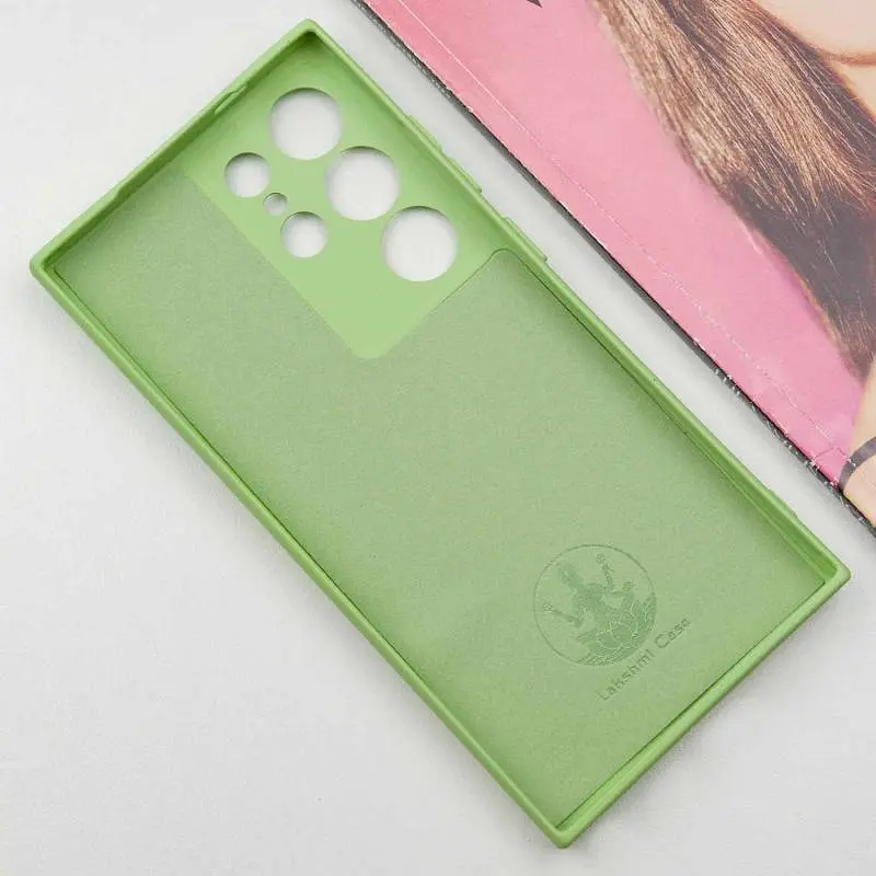 Чехол TPU Getman Liquid Silk Full Camera для Samsung Galaxy S24 Ultra Зеленый/Pistachio - фото 4