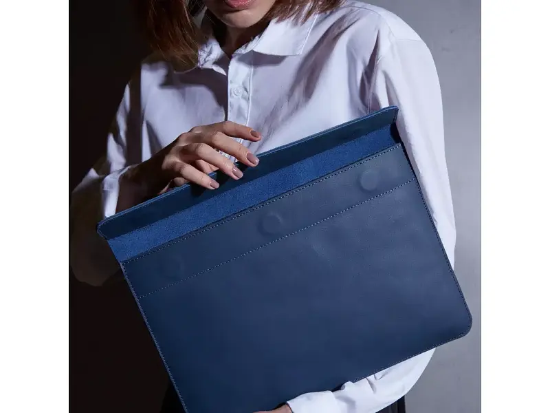 Чохол для ноутбука InCarne Klouz MacBook Pro 16 2019-2025 (класична шкіра) синій (klouz-blue-pro-16) - фото 4