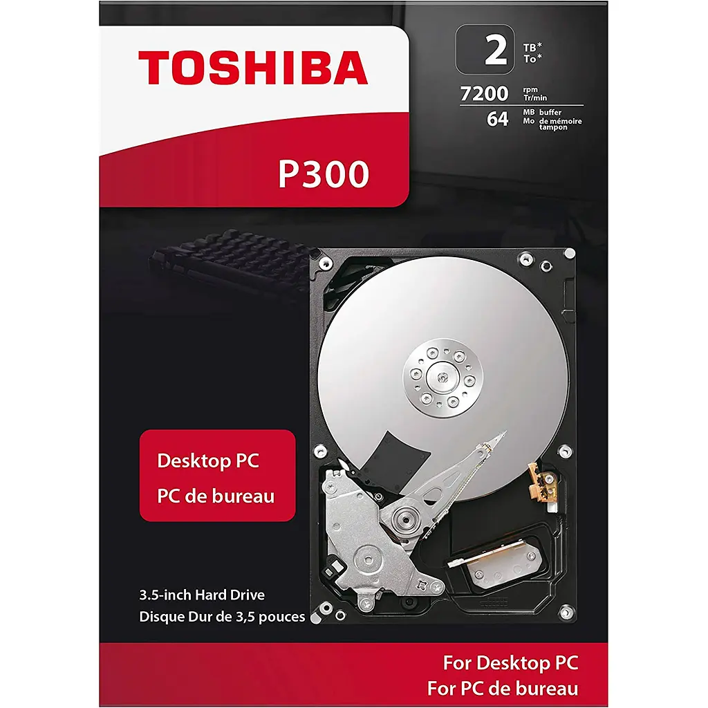 Жесткий диск 3.5" Toshiba P300 2TB SATA 128MB [HDWD220UZSVA] [81199] - фото 3