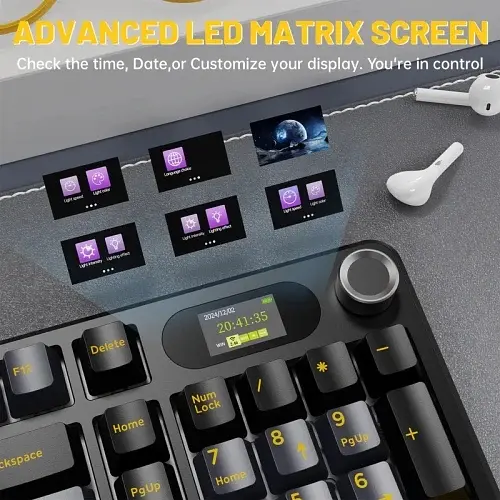 Бездротова клавіатура X98 Pro, Star Black, Bluetooth 5.0 / 2.4GHz USB / Type-C, механічна Attack Shark teh0028286 - фото 6