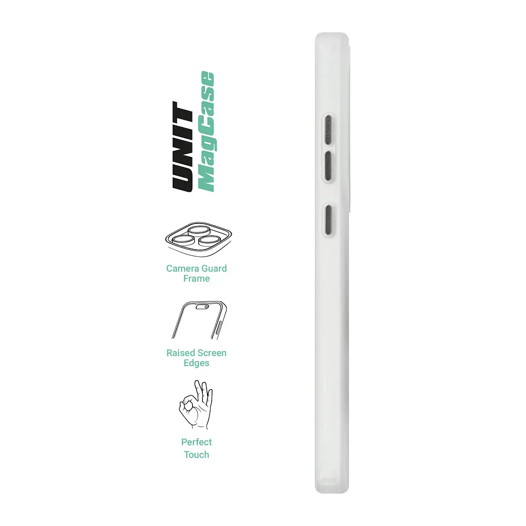 Чехол Samsung Galaxy S24 Ultra 5G (SM-S928), Unit MagSafe, белый, прозрачный, магсейф, противоударный, магнитный, панель-накладка с поддержкой MagSafe, с поддержкой беспроводной зарядки, TPU+PC, защита всего корпуса, ударопрочный - фото 3