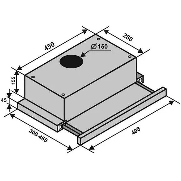 Вытяжка Ventolux Garda 50 Inox (700) LED - фото 6