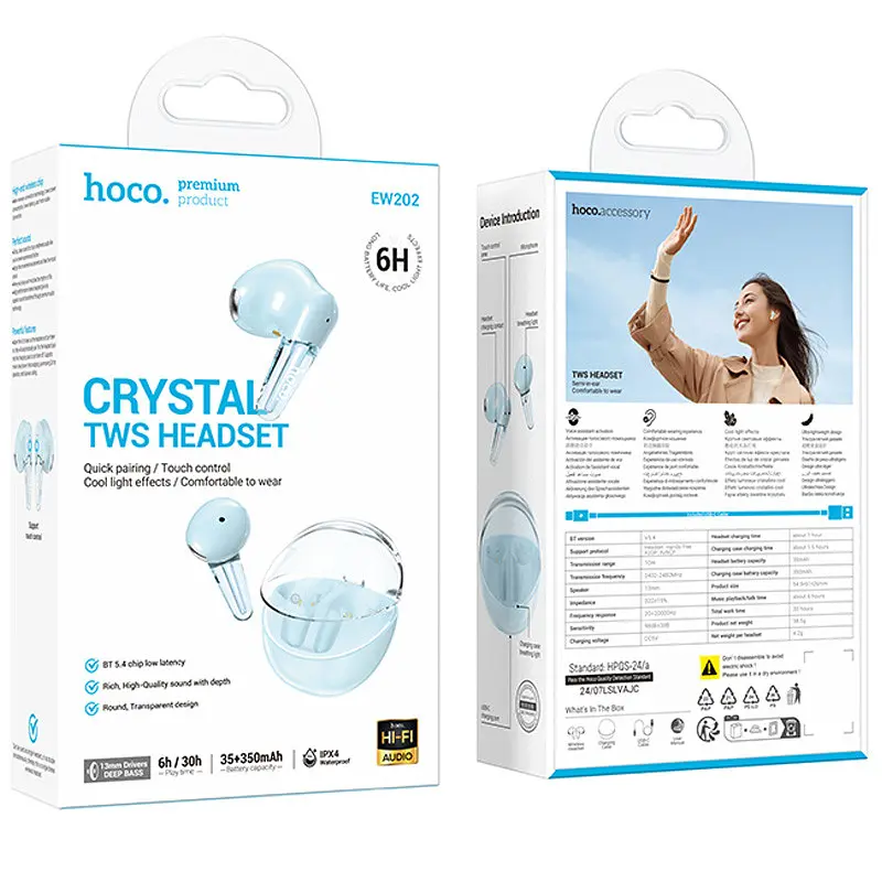 Беспроводные TWS наушники Hoco EW202 Magic - фото 3