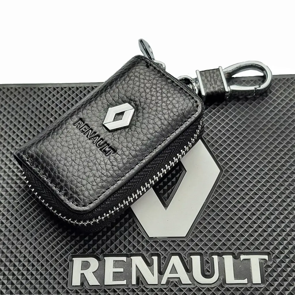 Чохол для ключів із карабіном Renault (тиснена шкіра) - фото 2