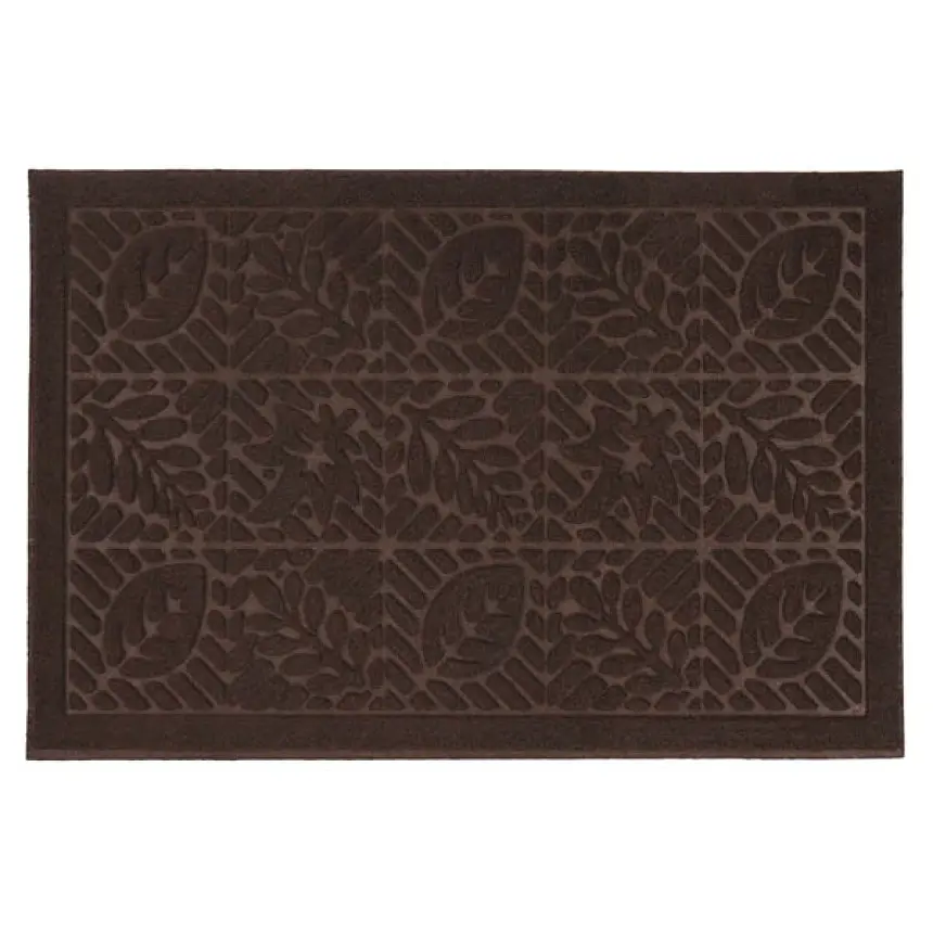 Килимок придверний Eco Fabric Листя без кромки коричневий 40 х 60 см (4060-008) - фото 3