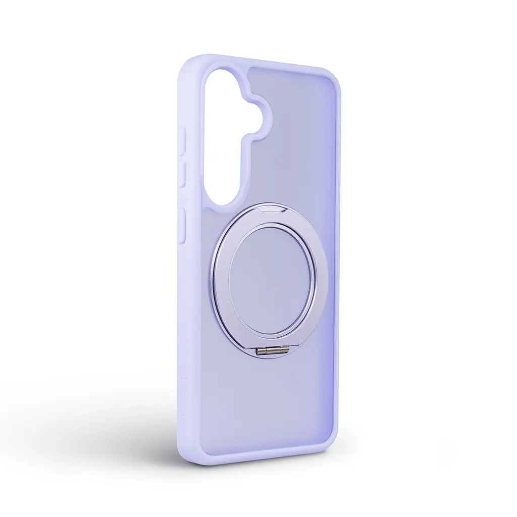 Противоударный чехол-панель для Samsung Galaxy S24 5G (SM-S921)/S25 5G, Unit Stand2, фиолетовый, силикон + поликарбонат, защита всего корпуса, с подставкой, поддержка магнитных держателей и беспроводной зарядки (MagSafe), ArmorStandart (ARM89561) - фото 2