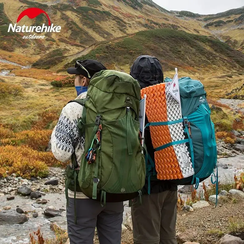 Рюкзак туристичний Naturehike NH16Y020-Q, 55 л, блакитний - фото 6