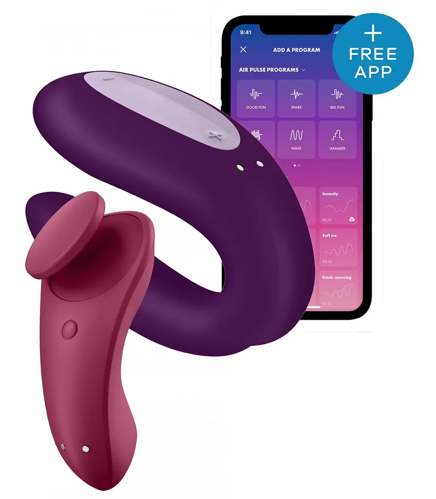 Набір Satisfyer Partner Box 1 (вібратор для пар Double Joy + вібратор у трусики Sexy Secret) - фото 2