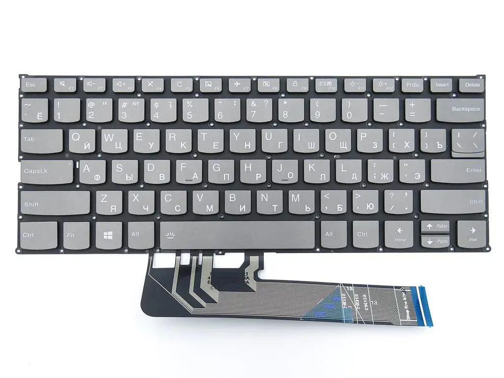 Клавіатура для Lenovo YOGA 530S-14, 530S-14ARR, 530S-14IKB, 530S-15, 530S-15ARR, 530S-15IKB (RU Black з підсвічуванням). Оригінал. - фото 3