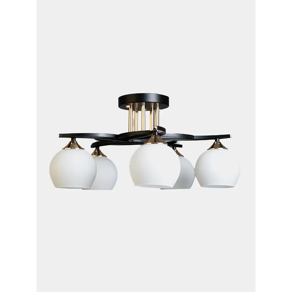 Люстра Brille LK-738C/5 E27 BK+CH - фото 2