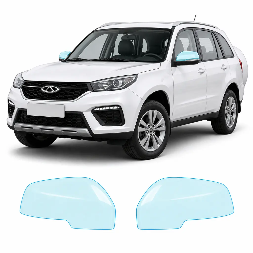 Антигравійна захисна бронеплівка за лекалами для Chery Tiggo 3 II facelift 2020- дзеркала