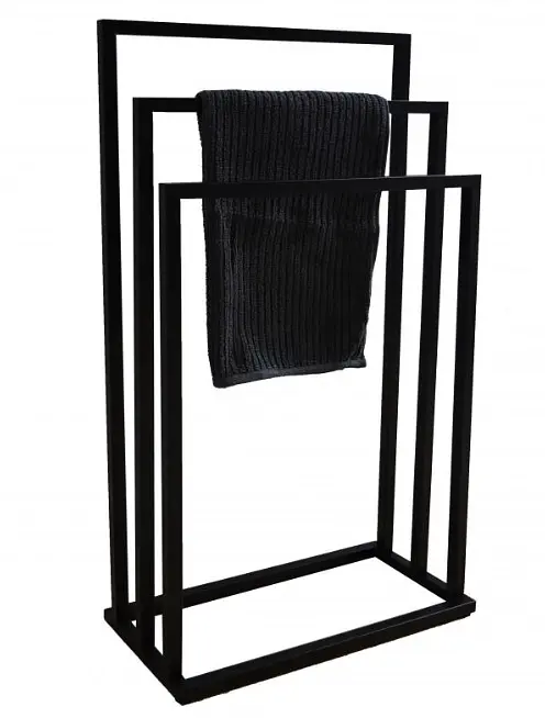Вешалка для полотенец Yoka Lonia3 black P.LONIA3-BLK, Черный матовый - фото 7