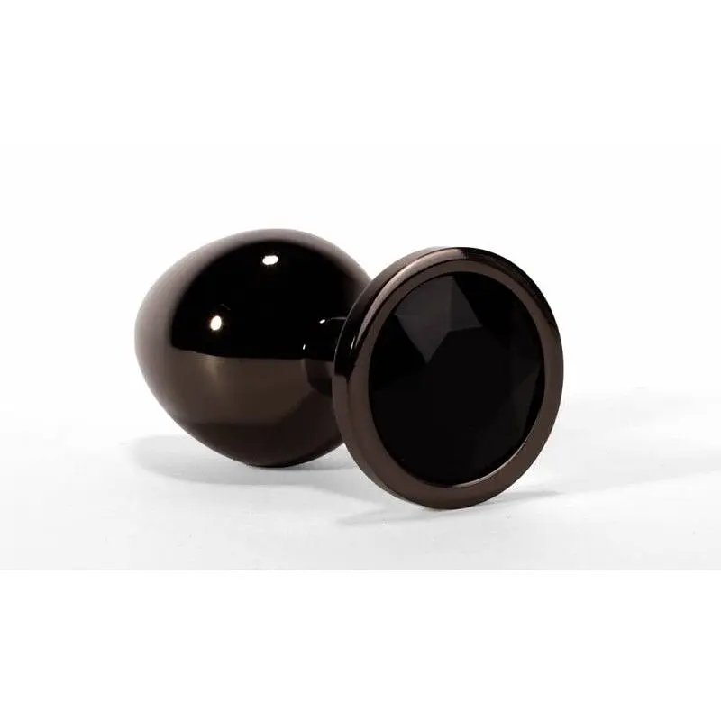 Анальна пробка X-Men Secret Shine Black Jewell, 7,1 см (чорний) - фото 6