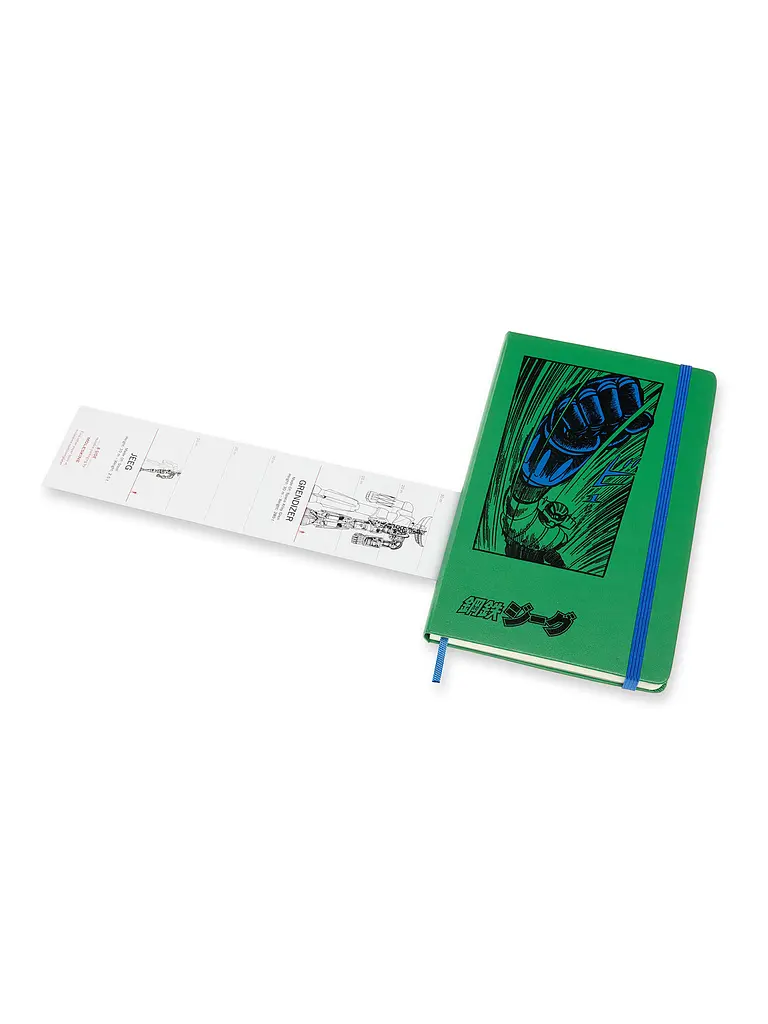 Записник Moleskine Go Nagai Super Robot середній, Нелінований Зелений (LEGNQP062C) - фото 6
