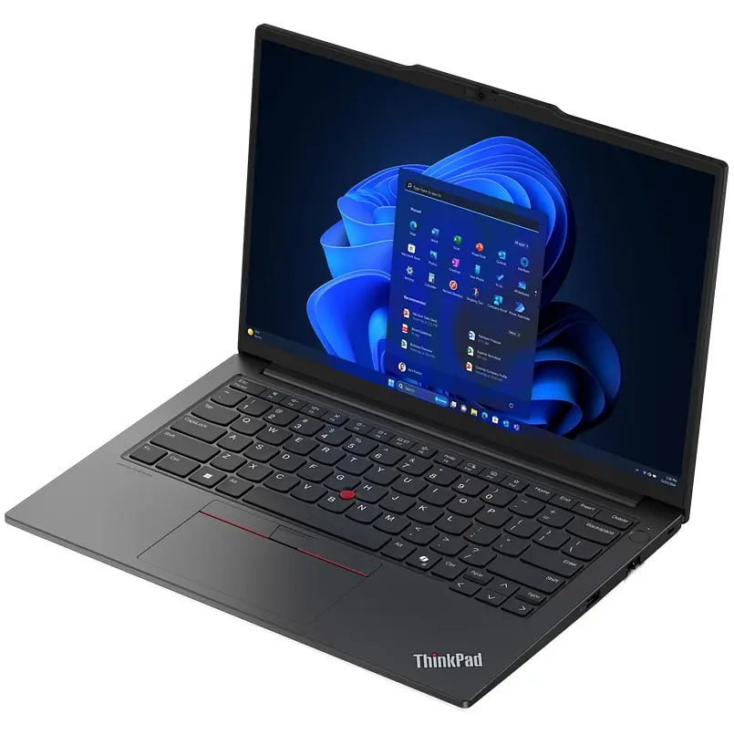 Ноутбук Lenovo ThinkPad E14 Gen 6 з процесором Intel Core Ultra 5 125U pana la 4.3 GHz, 14", WUXGA, IPS, 16GB DDR5, 512GB SSD, Intel® графікою, Windows 11 Pro, чорний, 3Y Onsite upgrade - фото 5