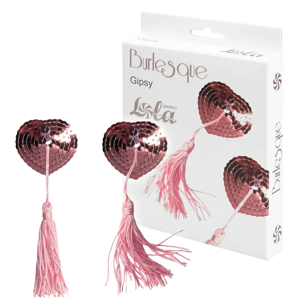 Украшения для сосков Lola games Pasties Burlesque Gipsy 2 шт. розовый - фото 6