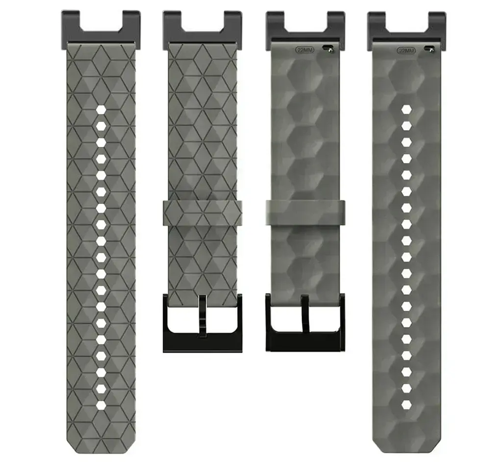 Ремінець Primolux Dimond силіконовий для годинника Xiaomi Amazfit T-Rex (A1918) / T-Rex Pro (A2013) - Grey - фото 4